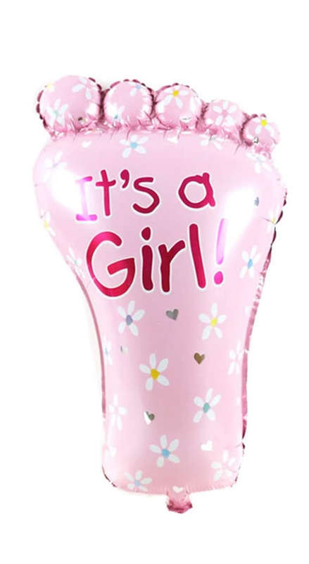 BubbleBean - "ITS A GIRL" Welcome Balloon Set