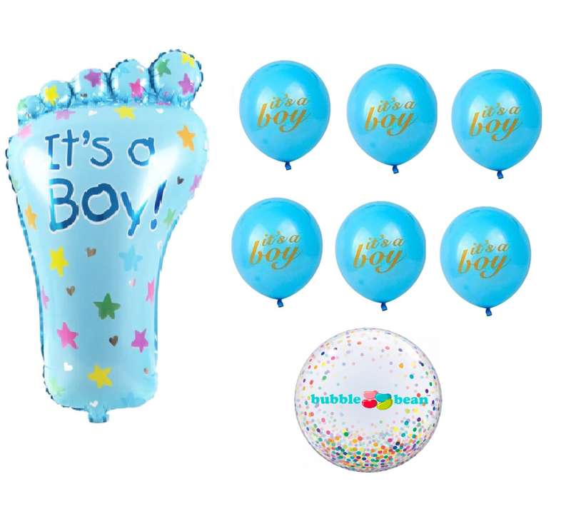 BubbleBean - "Its A Boy" Welcome Balloon Set