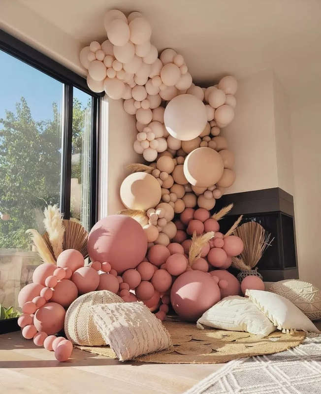 BubbleBean - Retro Apricot Garland Balloon Kit