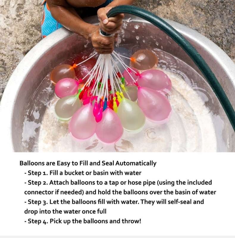 Rapid Filling Water Balloons -  555 BALLOONS