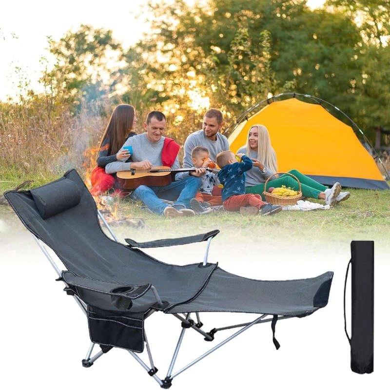 CampsBerg - Compact Camping Chair with Detachable Legrest