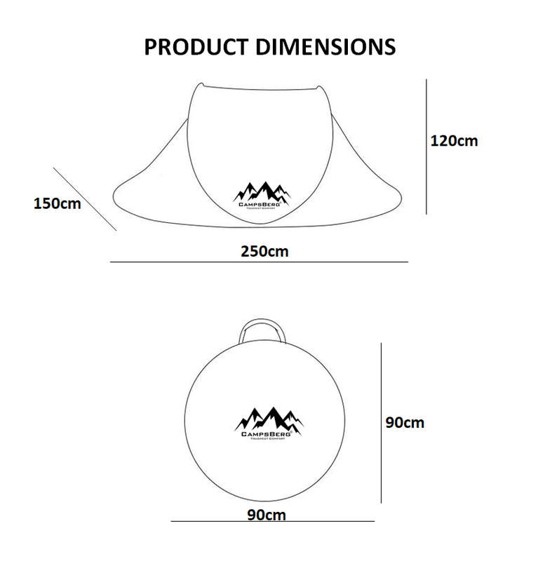 CampsBerg - Karoo 5.0 Camping Instant Pop-Up Tent