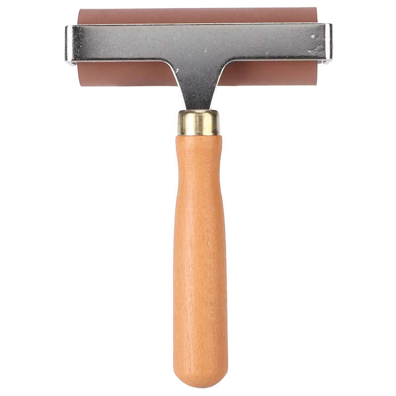 BubbleBean - Art Brayer Roller set of 3 Artist Brayer Roller with Wooden Handle