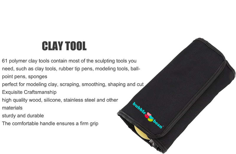BubbleBean 61pc Pottery Carving Set