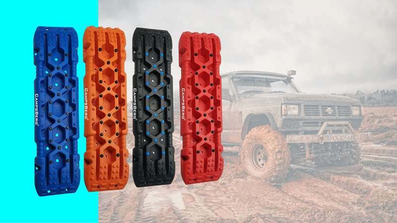 CampsBerg - Recovery Mud Traction Kit - Black
