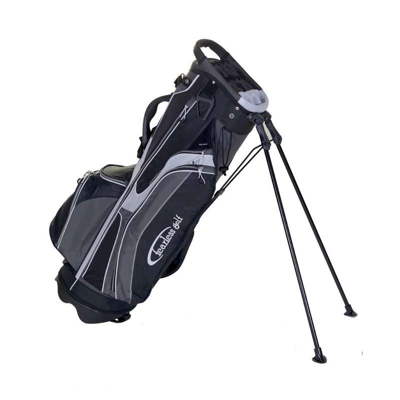 Fearless Tour Stand Bag Grey/Black/White - Fearless Golf