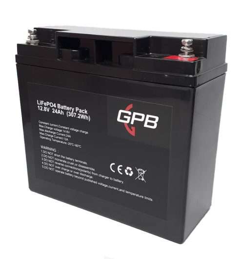 GPB 12.8V 24Ah LiFePO - Replaces 12V18 SLA