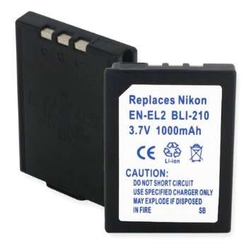 GPB Nikon EN-EL2 Rechargeable Digital Camera Battery