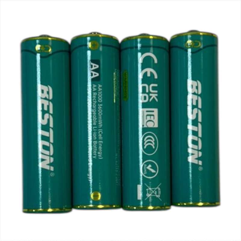 Beston 1.5V AA Rechargeable Li-Ion Batteries 2200mAh Pack of 4
