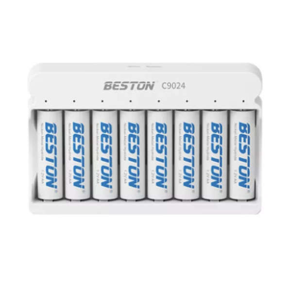 Beston C9024 8 Bay Smart LCD AA/AAA Battery Charger