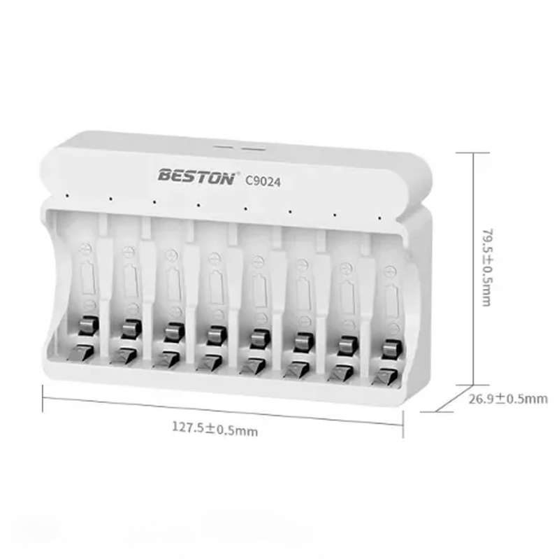 Beston C9024 8 Bay Smart LCD AA/AAA Battery Charger