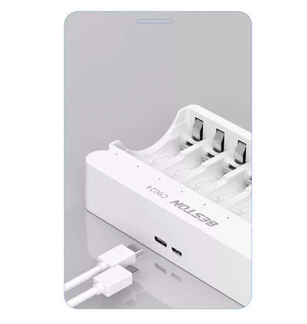 Beston C9024 8 Bay Smart LCD AA/AAA Battery Charger