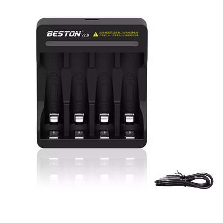 Beston M7011 Charger for 4x Lithium-ion AA