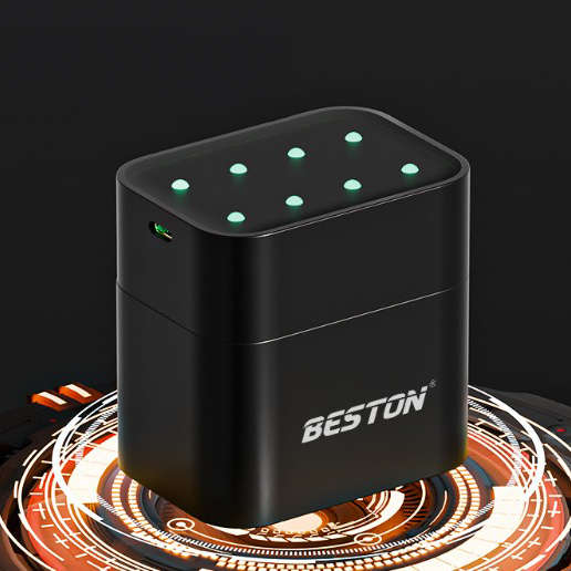Beston M7036 8 Slot Smart Lithium Battery Charger, 8 x AA100 1.5V 2200mAh Batteries