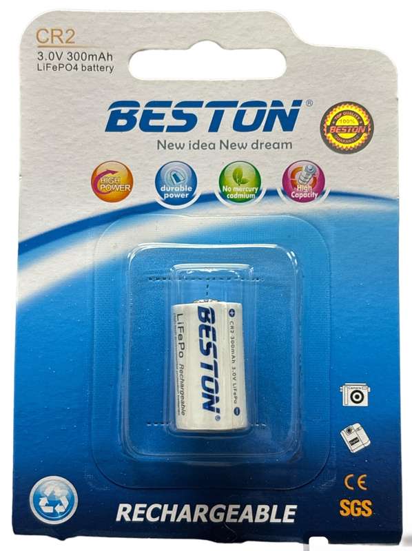 Beston Rechargeable CR2 3 Volt Battery
