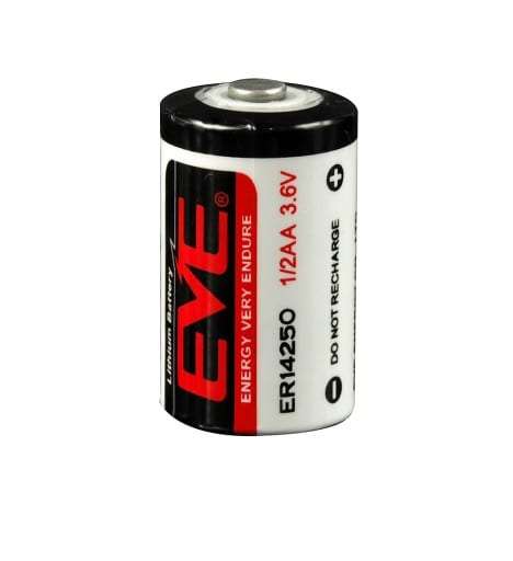 ER14250 1/2AA ,3.6V, 1200mAh Lithium-Thionyl Chloride Battery