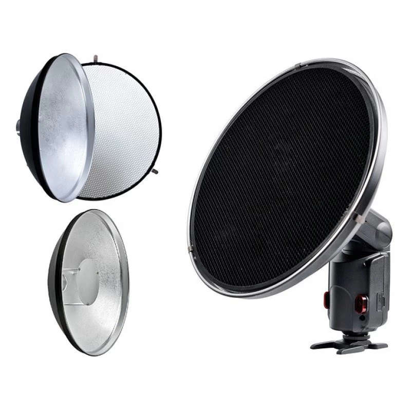 Godox AD-S3 Beauty Dish Reflector with Honeycomb Cover for Godox Witstro AD200 Pocket Flash Godox...