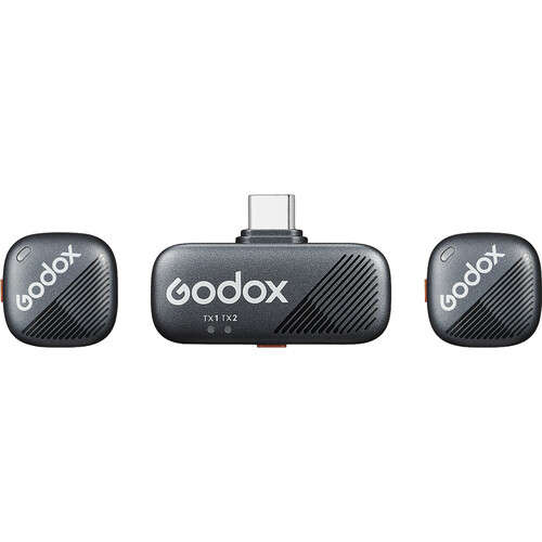Godox Cube-SC Kit 2-Person Wireless Microphone System with USB-C Connector for Mobile Devices (2....