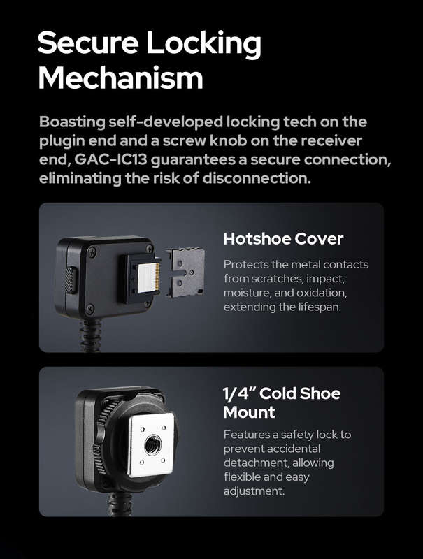 Godox GAC-IC13 Multi Interface Shoe Extension Cable for Sony