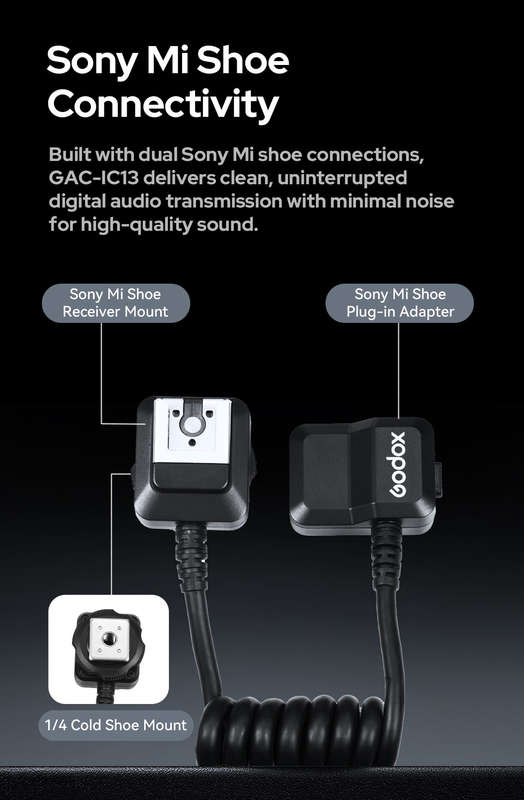 Godox GAC-IC13 Multi Interface Shoe Extension Cable for Sony