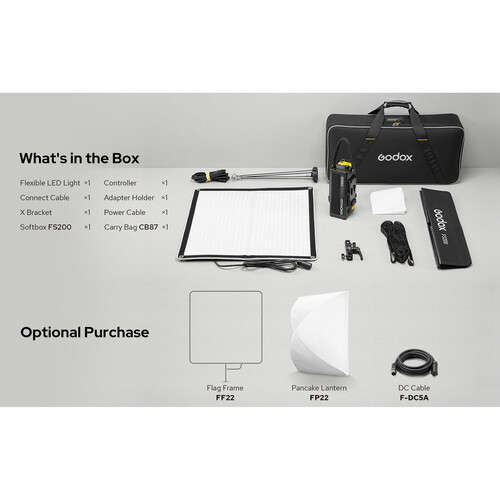 Godox KNOWLED F200Bi Bi-Colour LED Light Panel (60x60cm)