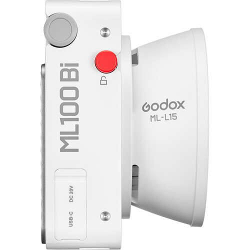Godox ML100Bi Bi-Colour Portable LED Light (15 & 36° Lens & Power Bank Holder Kit)