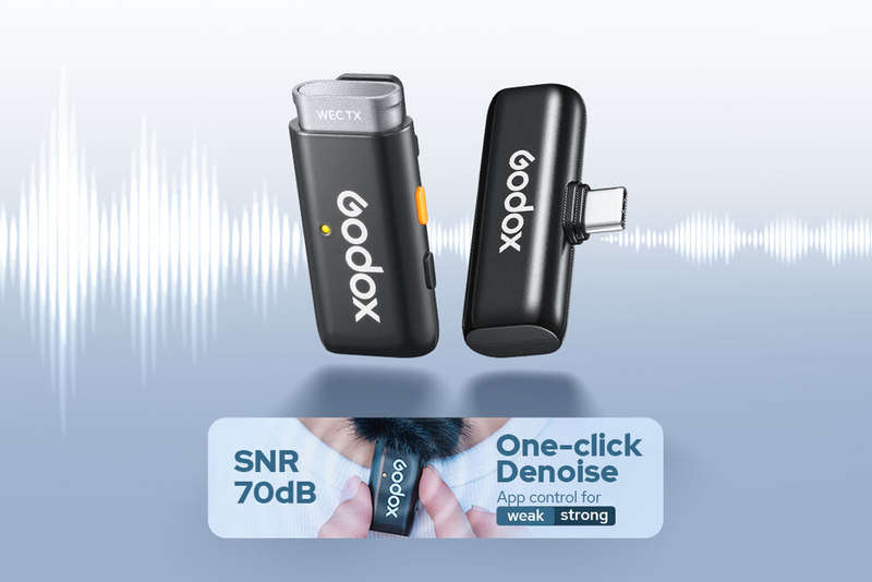 Godox WES2 2-Person Wireless Microphone System for USB-C Devices (2.4 GHz)