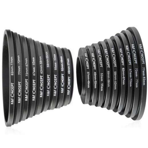 K&F Concept 18-in-1 Step Up/Down Ring Adapter Set