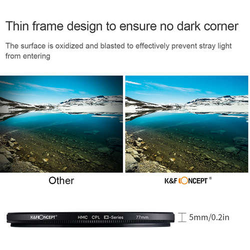 K&F Concept Classic Series Slim Multicoated Circular Polarizer Filter (82mm)