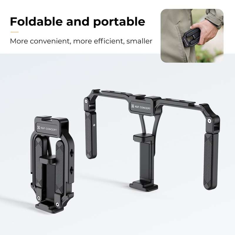 K&F Concept Folding Smartphone Video Rig with Dual Handles