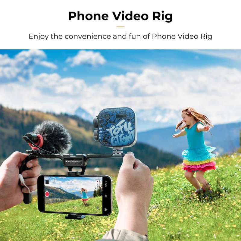 K&F Concept Folding Smartphone Video Rig with Dual Handles