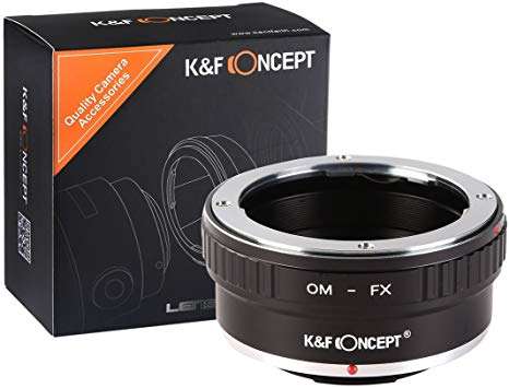 K&F Concept Lens Mount Adapter for Olympus OM Lenses to Fuji X Camera Body