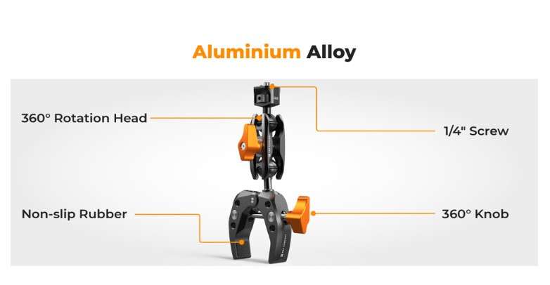 K&F Concept MS13 Super Clamp & Magic Arm Mount