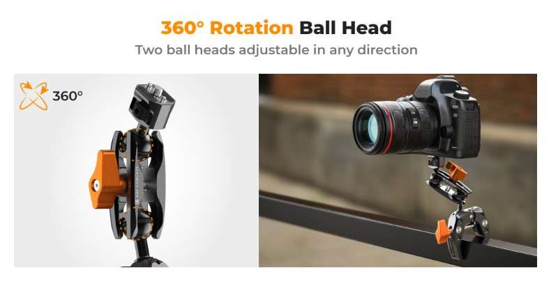 K&F Concept MS13 Super Clamp & Magic Arm Mount