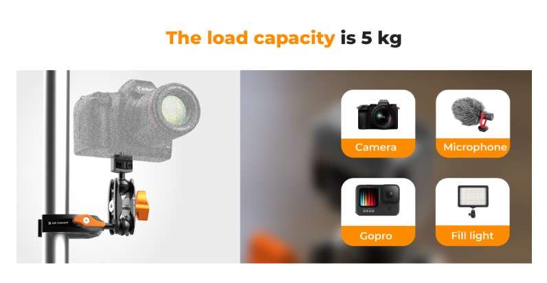 K&F Concept MS13 Super Clamp & Magic Arm Mount