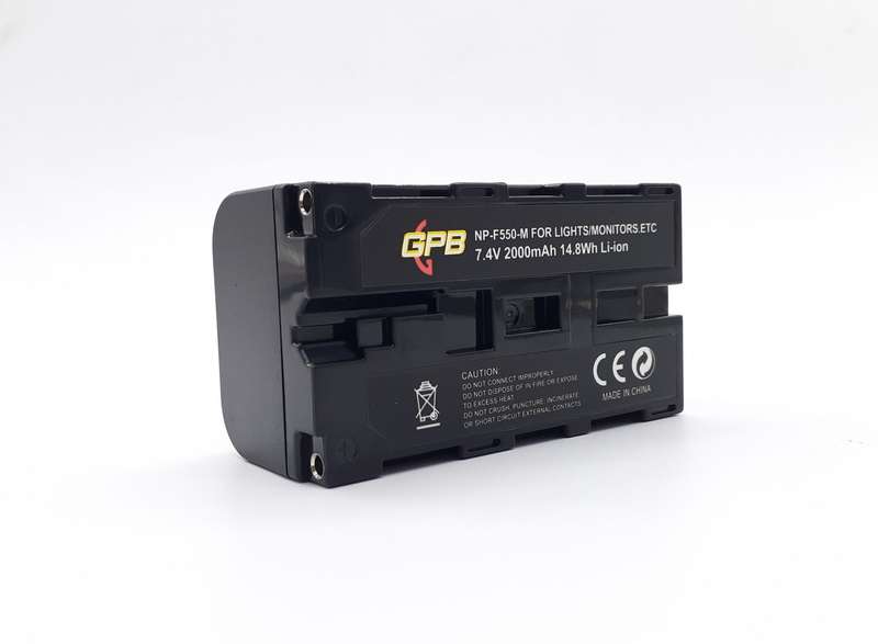 GPB Sony NP-F550 USB-Chargeable Battery for Video Lights