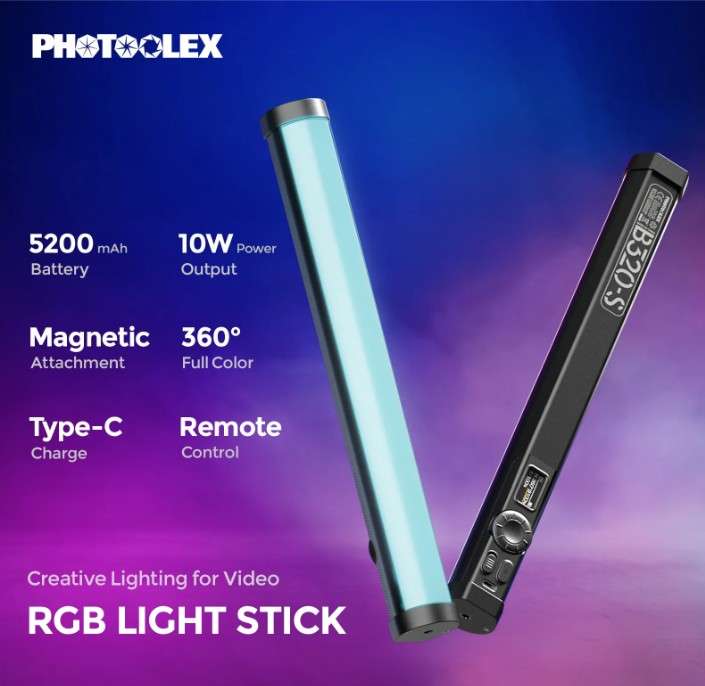 Photoolex B320S RGB Magnetic Tube Light