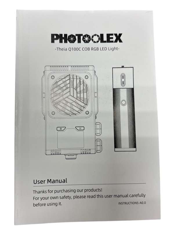 Photoolex Q100C RGB LED Light  Product Overview