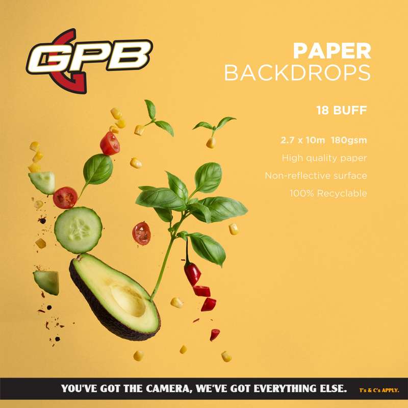 Paper Backdrop Buff Yellow (2.7 x 10m)