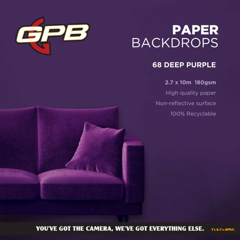 Paper Backdrop Deep Purple (2.7 x 10m)