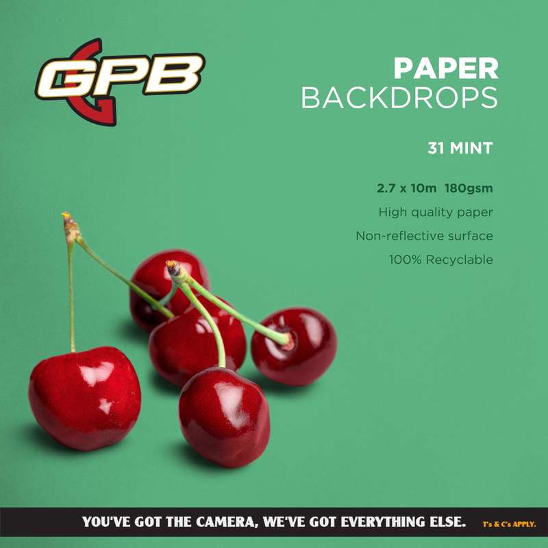 Paper Backdrop Mint Green (2.7 x 10m)