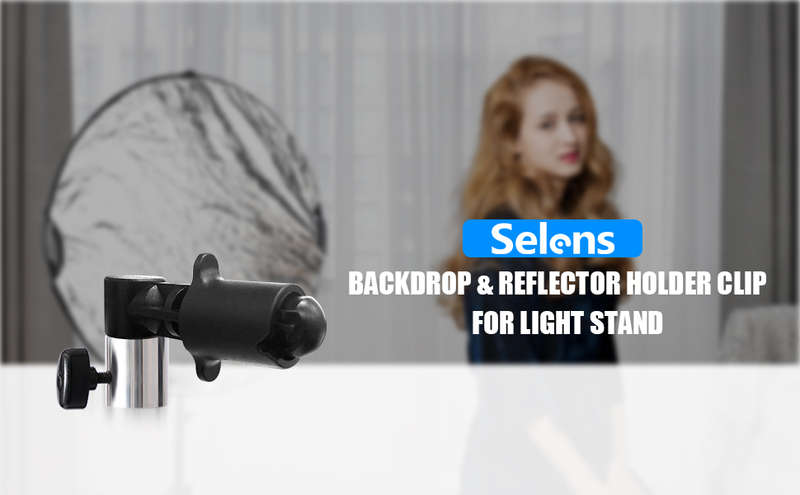 Selens Reflector Holder Clip for use with Light Stand