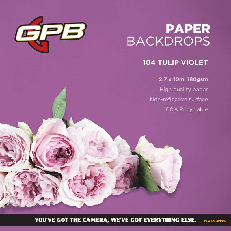 Paper Backdrop Tulip Purple (2.7 x 10m)