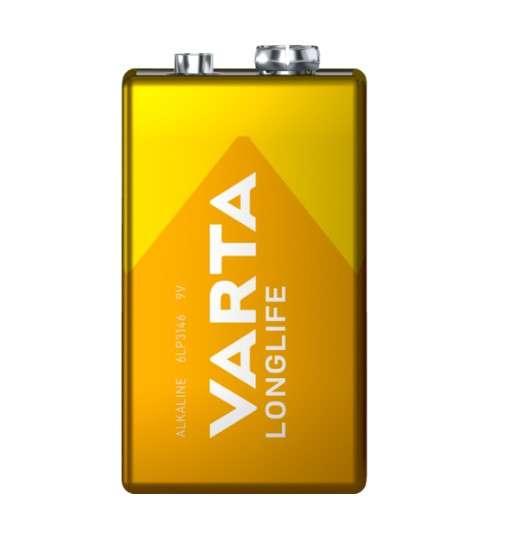 Varta 9V-C1 Long life Alkaline Battery (Gold)