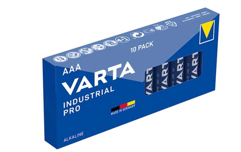Varta Industrial AAA 1.5V Alkaline Battery10 Pack