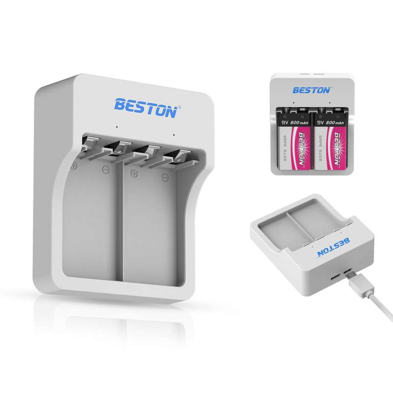 Beston M7023 Smart Charger for 9V (NiMh/Li-ion) Rechargeable Batteries