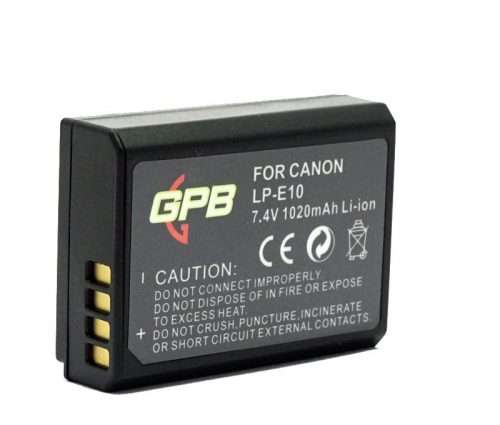 GPB Canon LP-E10 Rechargeable Digital Camera Battery