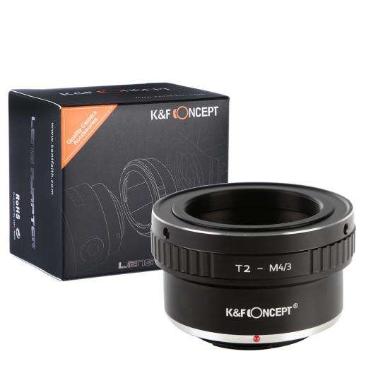 K&F Concept Lens Mount Adapter for T2 Telescope Mount Lenses to Panasonic M4/3 Camera Body