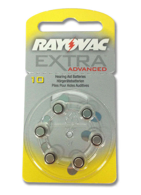 Rayovac 10AE Hearing Aid Battery (Cards of 6)