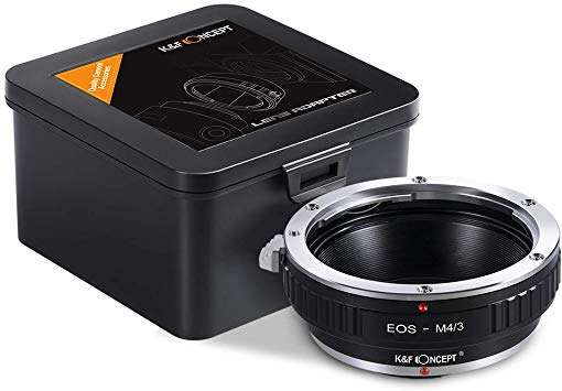 K&F Concept Lens Mount Adapter for Canon EOS EF Mount Lenses to M4/3 MFT Olympus Pen and Panasoni...